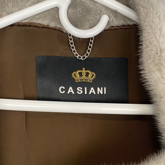 Luxury Real Mink Fur Short Jacket Silver/Gray No Dyes 3/4 Sleeves Size S/M - Picture 3 of 16